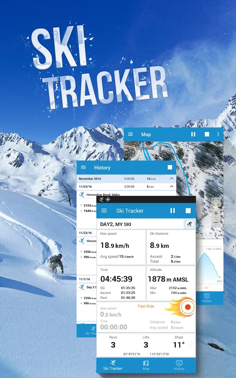 Capture d'écran 3 de Ski Tracker