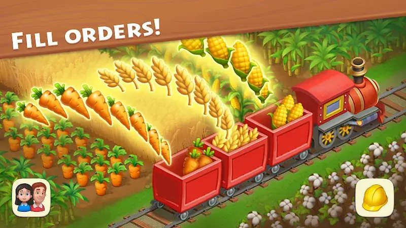 Screenshot di gioco di Township 3