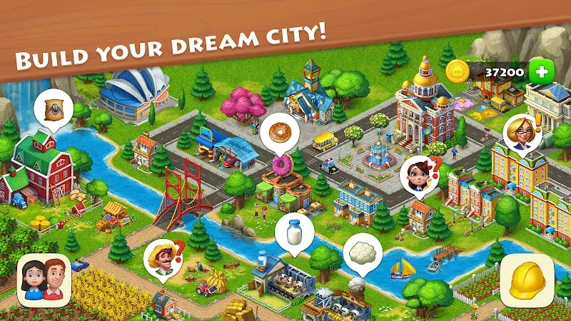 Screenshot di gioco di Township 5