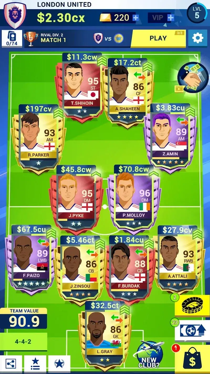 Idle Eleven - Soccer tycoon capture d'écran 1