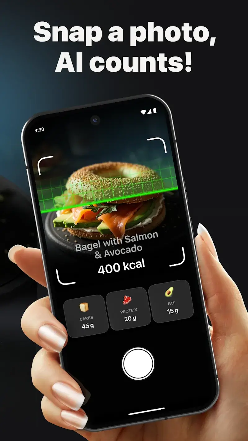 Calz: Calorie Counter AI capture d'écran 2