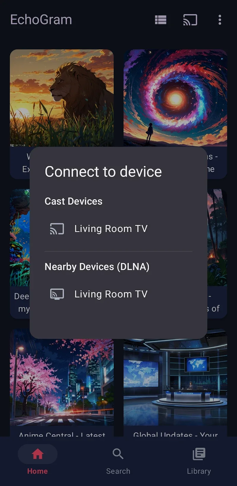Captura de pantalla de EchoGram 4
