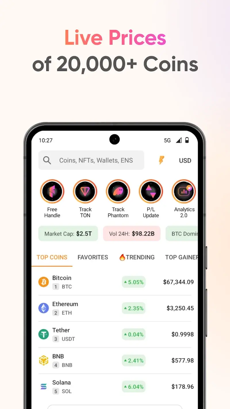 Crypto Tracker - Coin Stats Screenshot 2