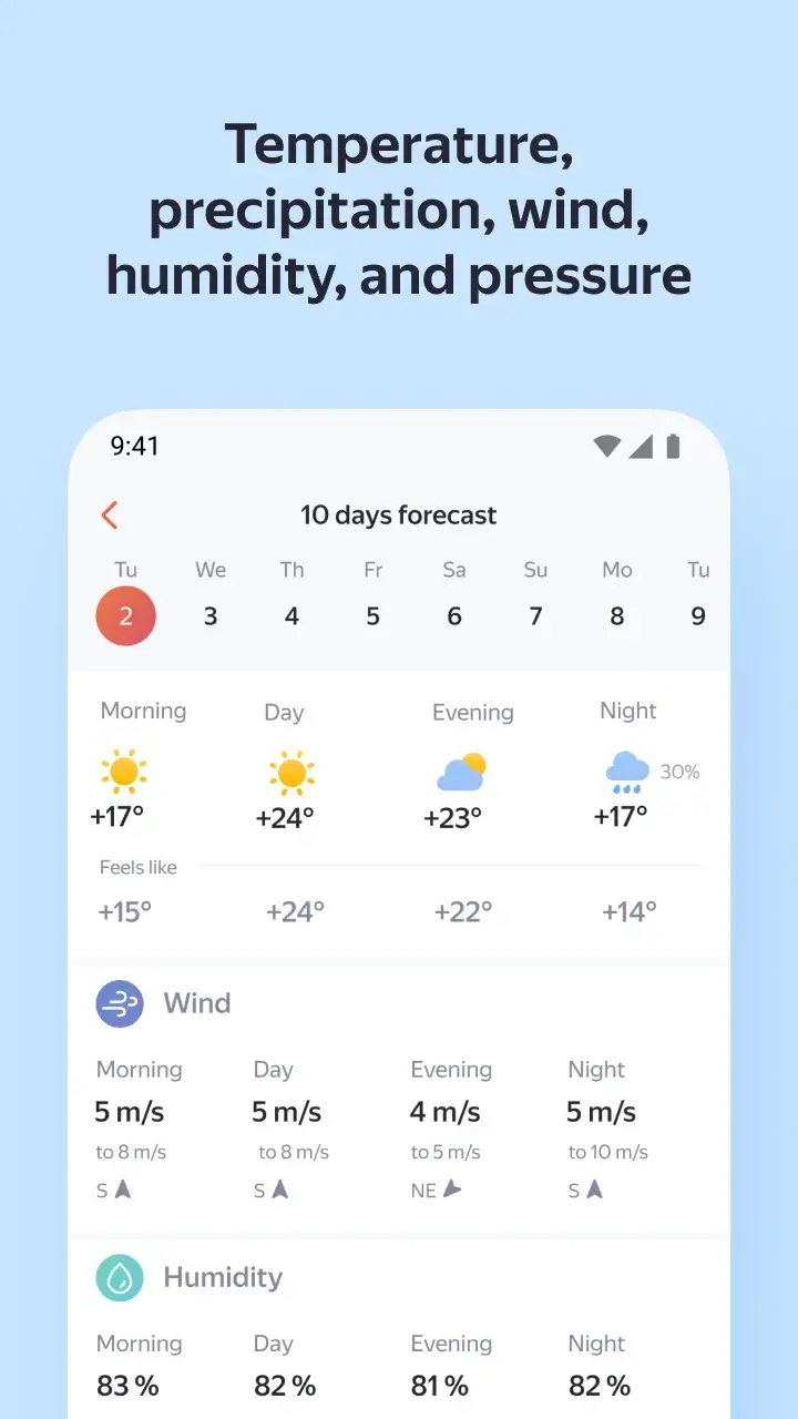 Captura de pantalla 4 de Yandex.Weather