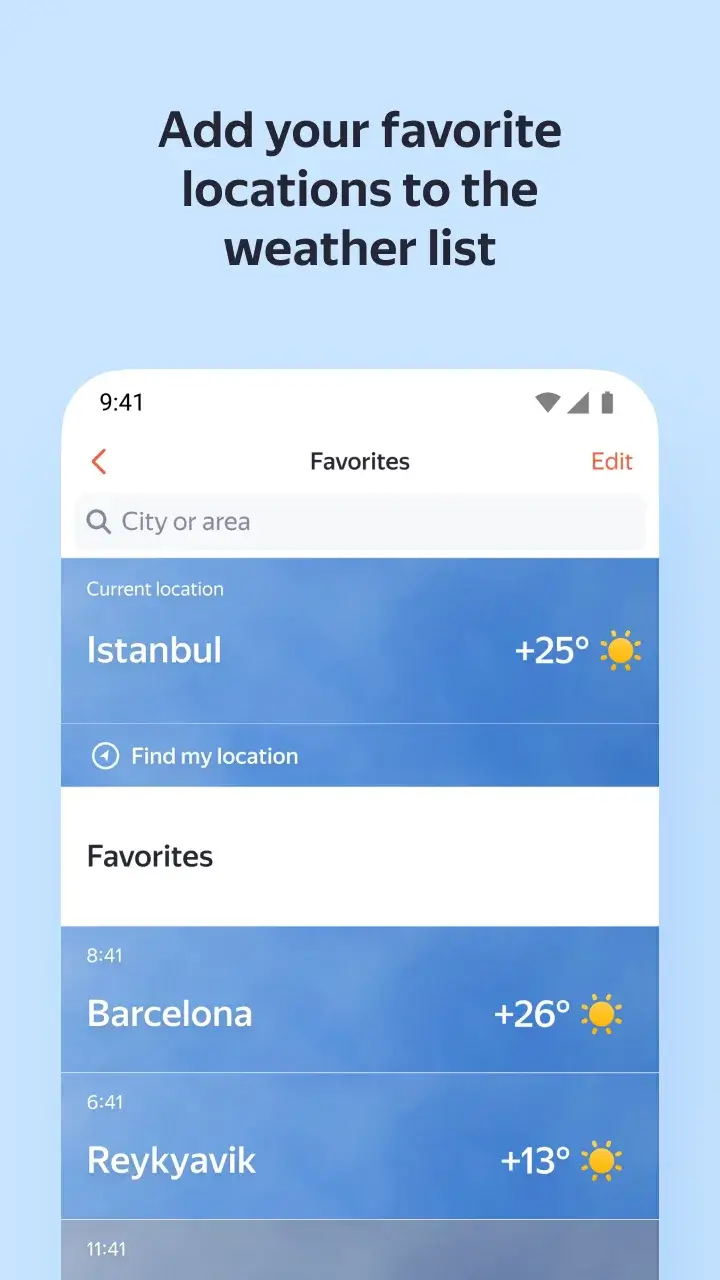 Captura de pantalla 3 de Yandex.Weather