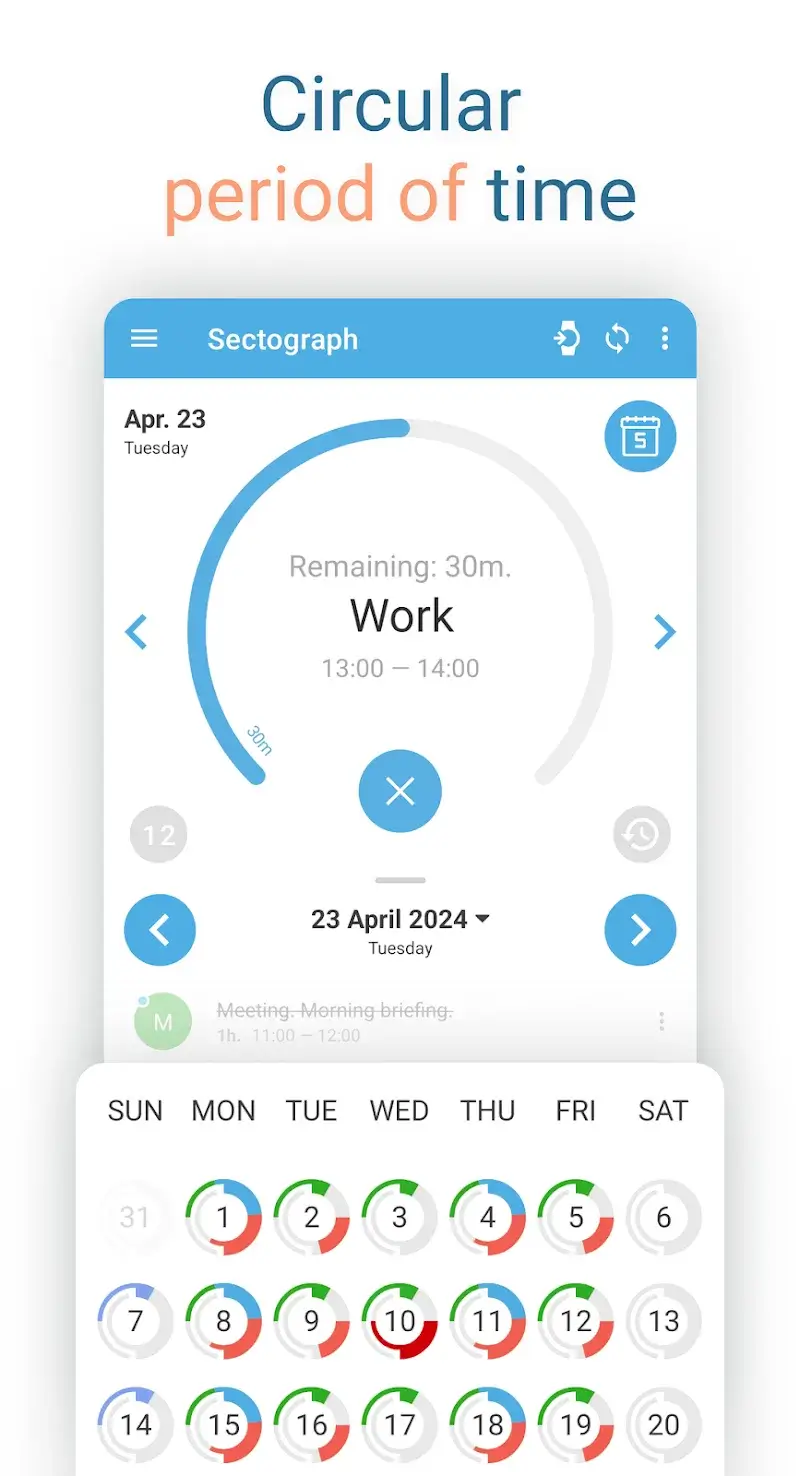 Sectograph screenshot 4
