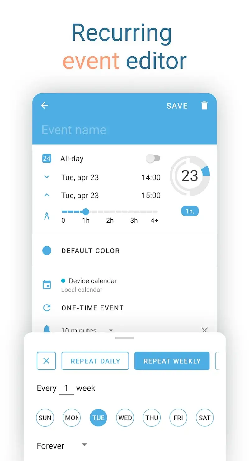 Sectograph screenshot 5