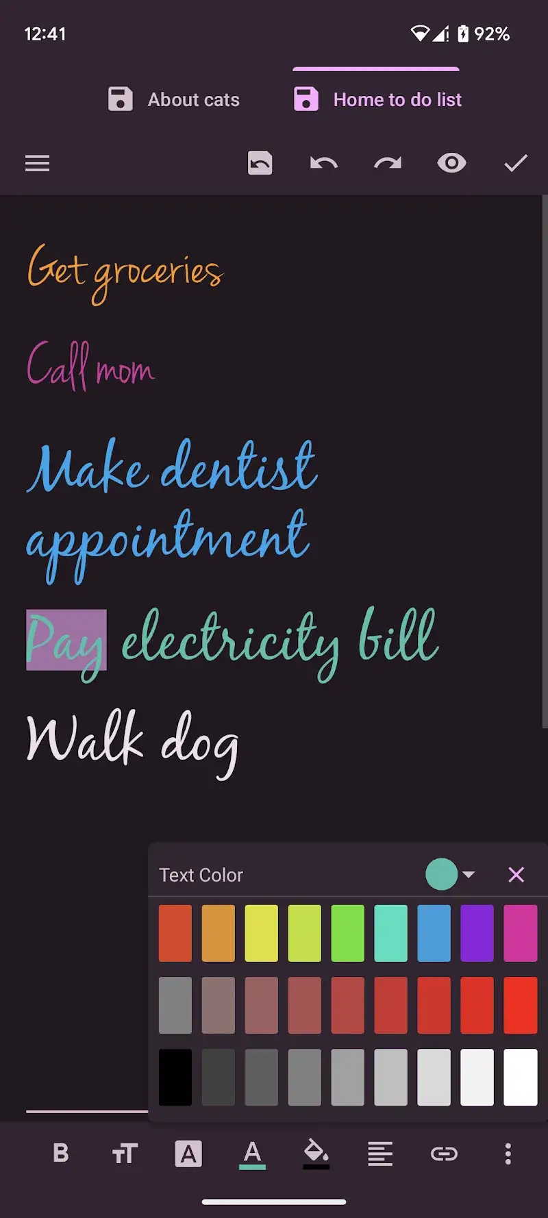 Tangkapan Layar 4 Oojao Text Editor