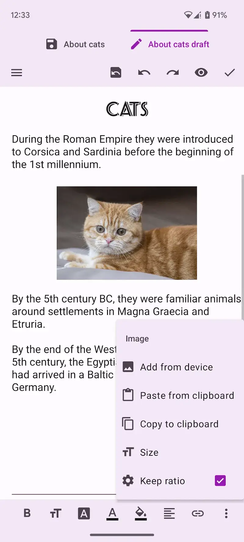 Tangkapan Layar 3 Oojao Text Editor