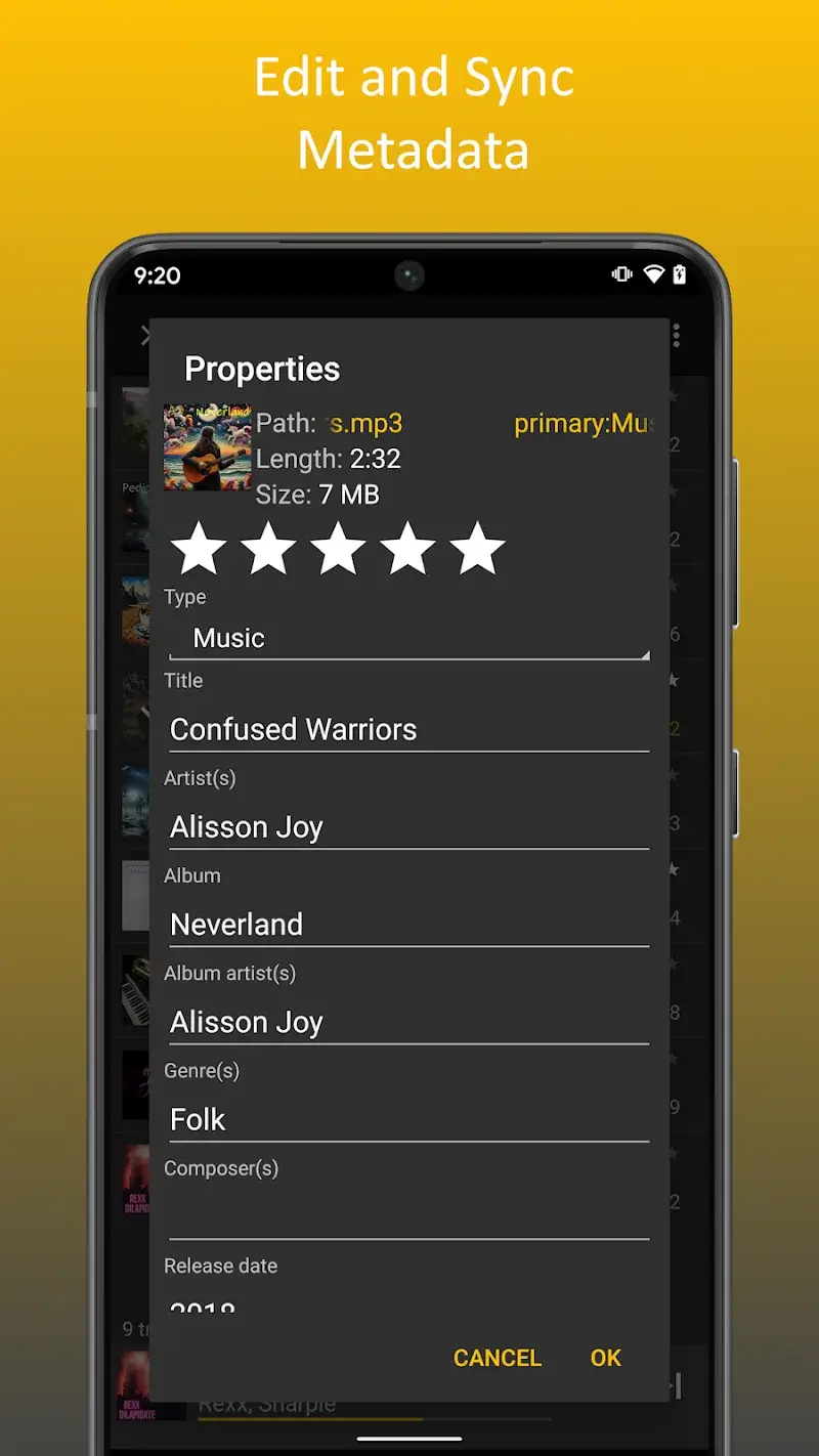 Tangkapan layar MediaMonkey 5