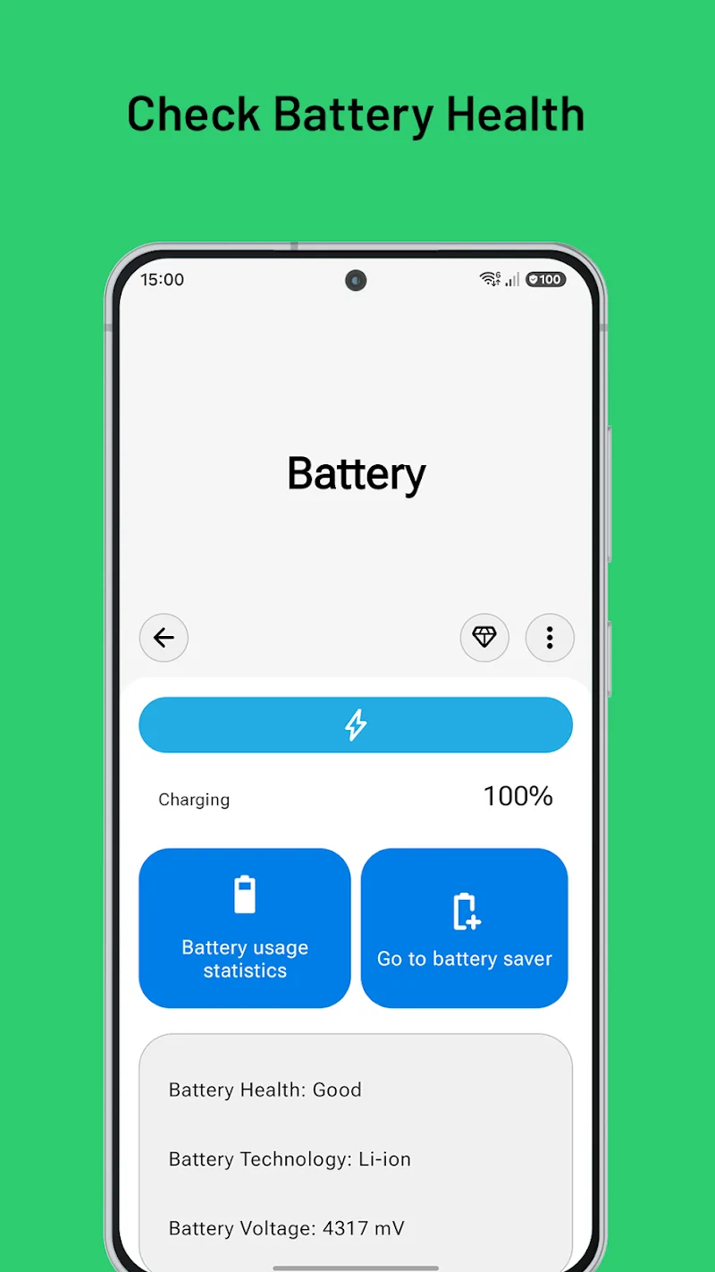 Pratinjau aplikasi Device Care 3