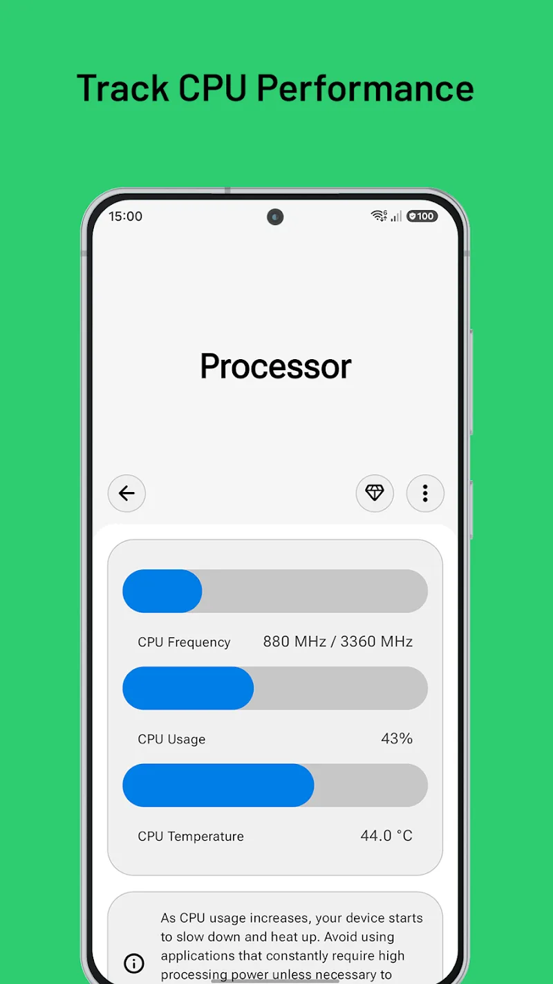 Pratinjau aplikasi Device Care 6