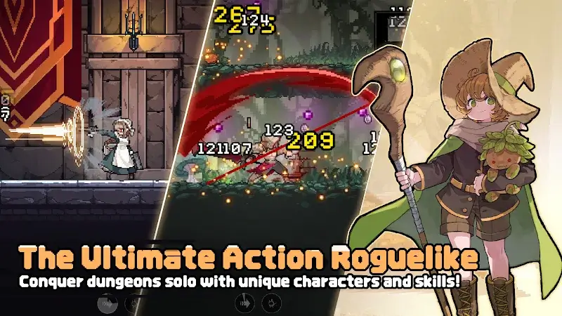 ภาพหน้าจอ Dungeon Slasher: Roguelike 1