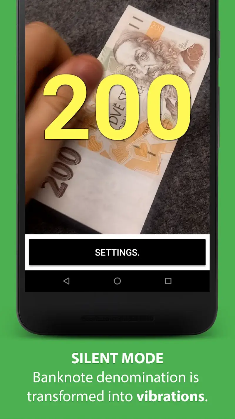 Cash Reader: Capture d'écran 2 de l'identificateur de billets