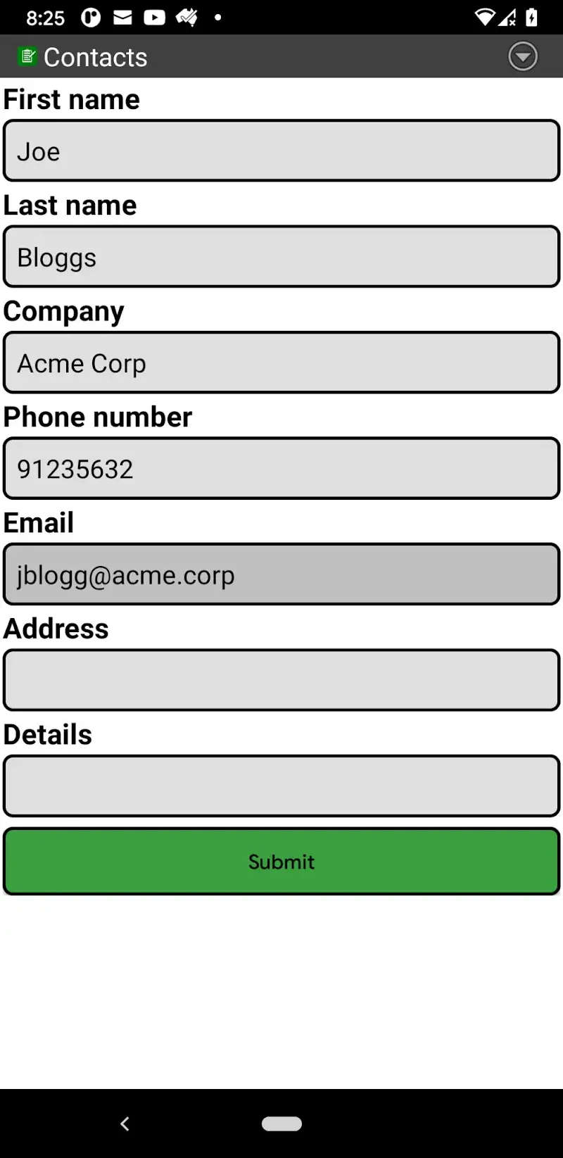 Capture d'écran 6 Custom Data Recorder