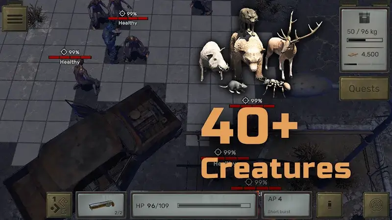 Screenshot di gameplay di Atom RPG 4