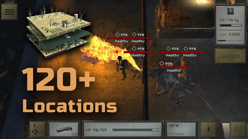 Screenshot di gameplay di Atom RPG 5