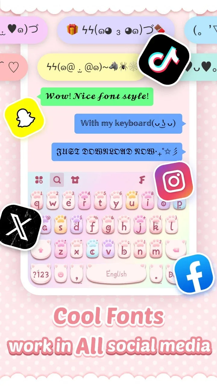 Pink Cute Hippo Theme screenshot 5