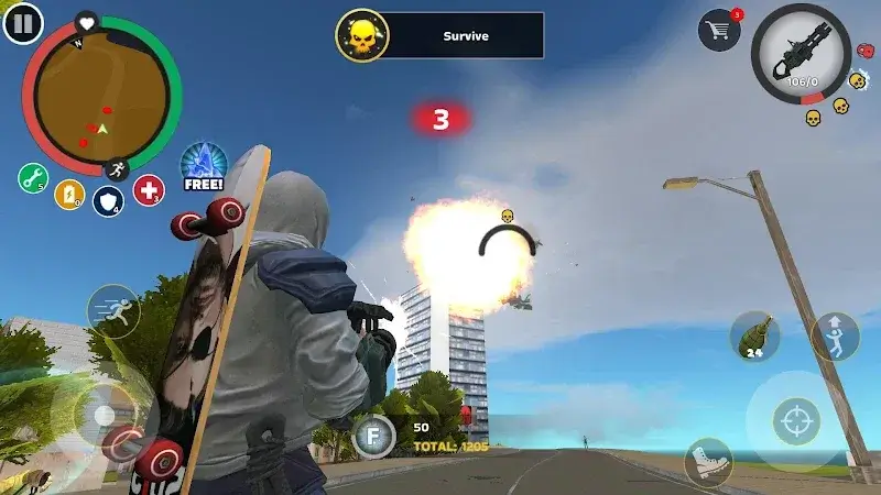 Скриншот Rope Hero: Mafia City Wars MOD APK 2