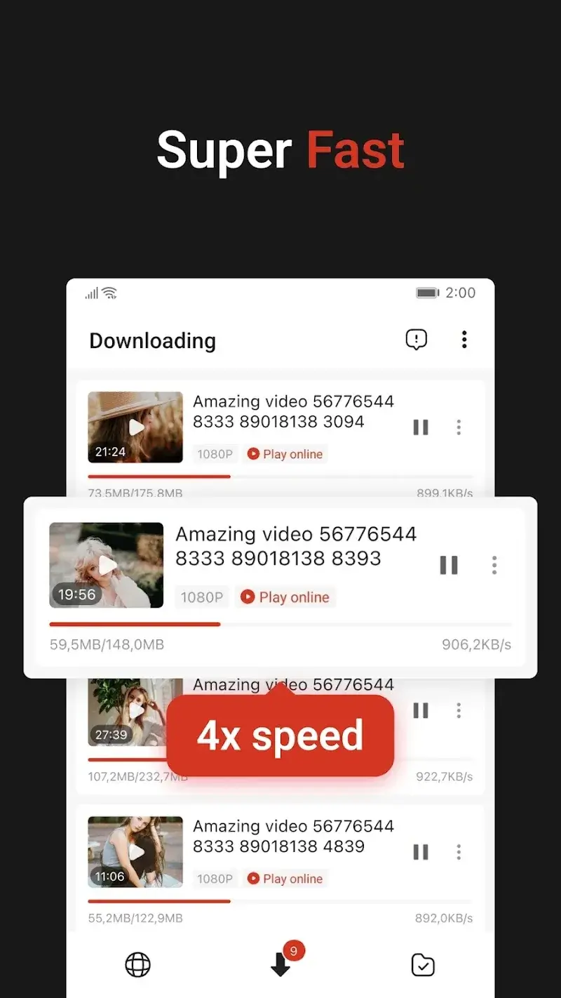 W Video Downloader & Player ekran görüntüsü 2