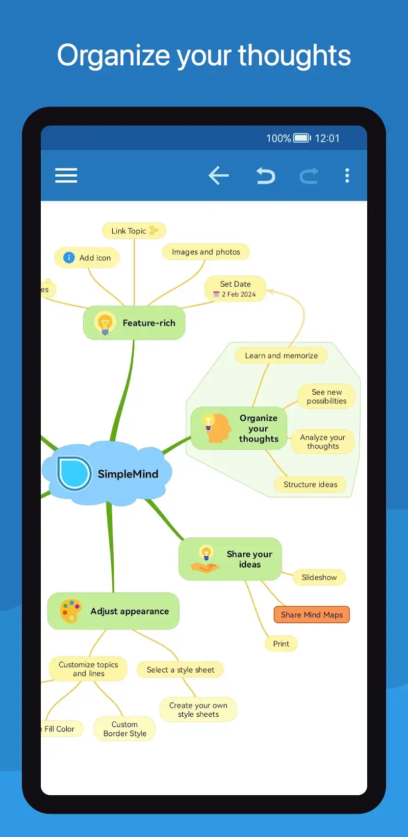 SimpleMind Pro screenshot 1