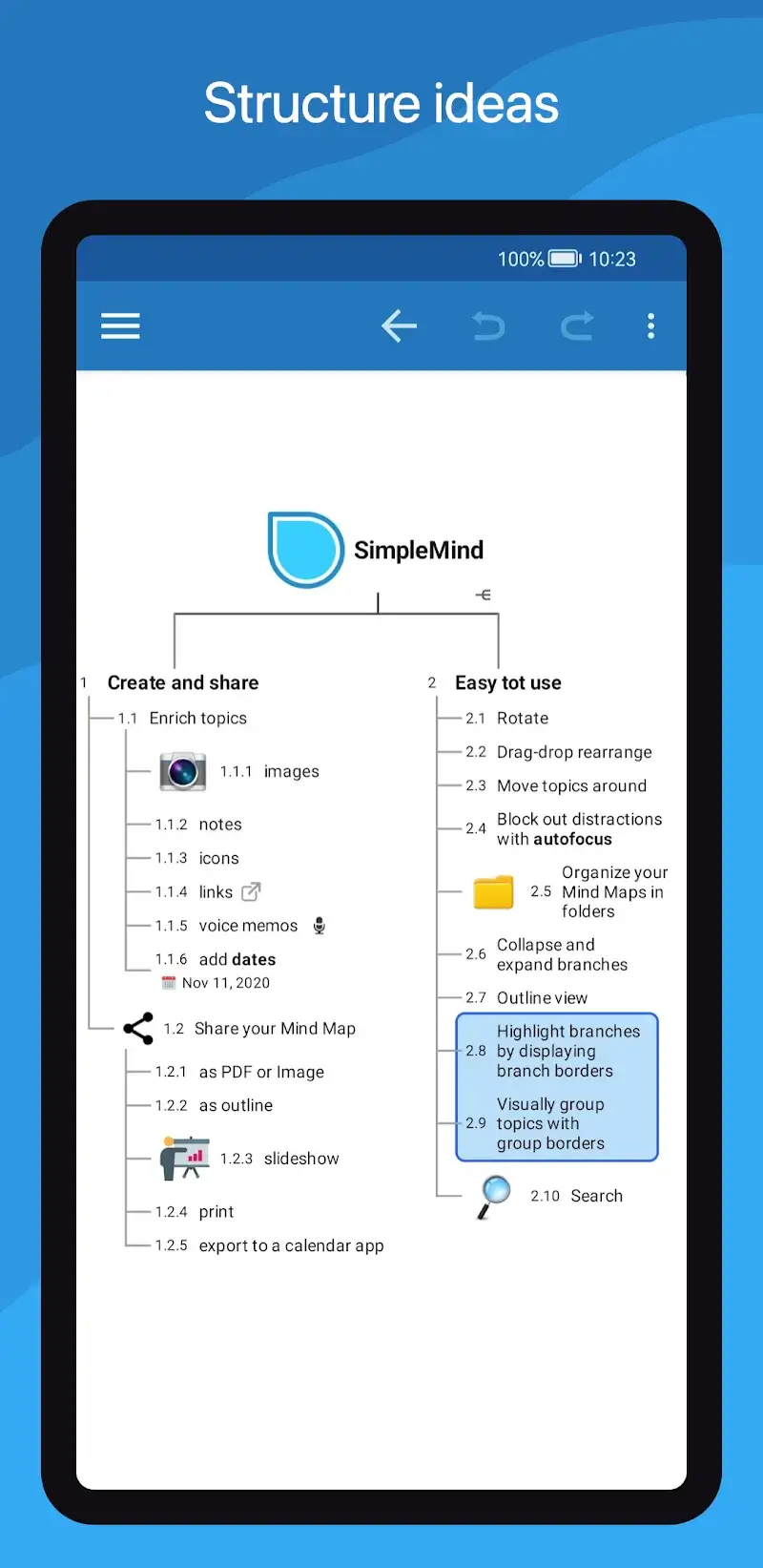SimpleMind Pro screenshot 3