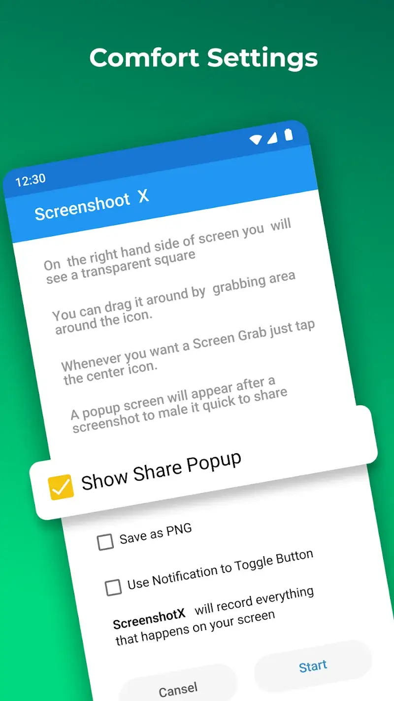 Pratinjau aplikasi Screenshot X 5