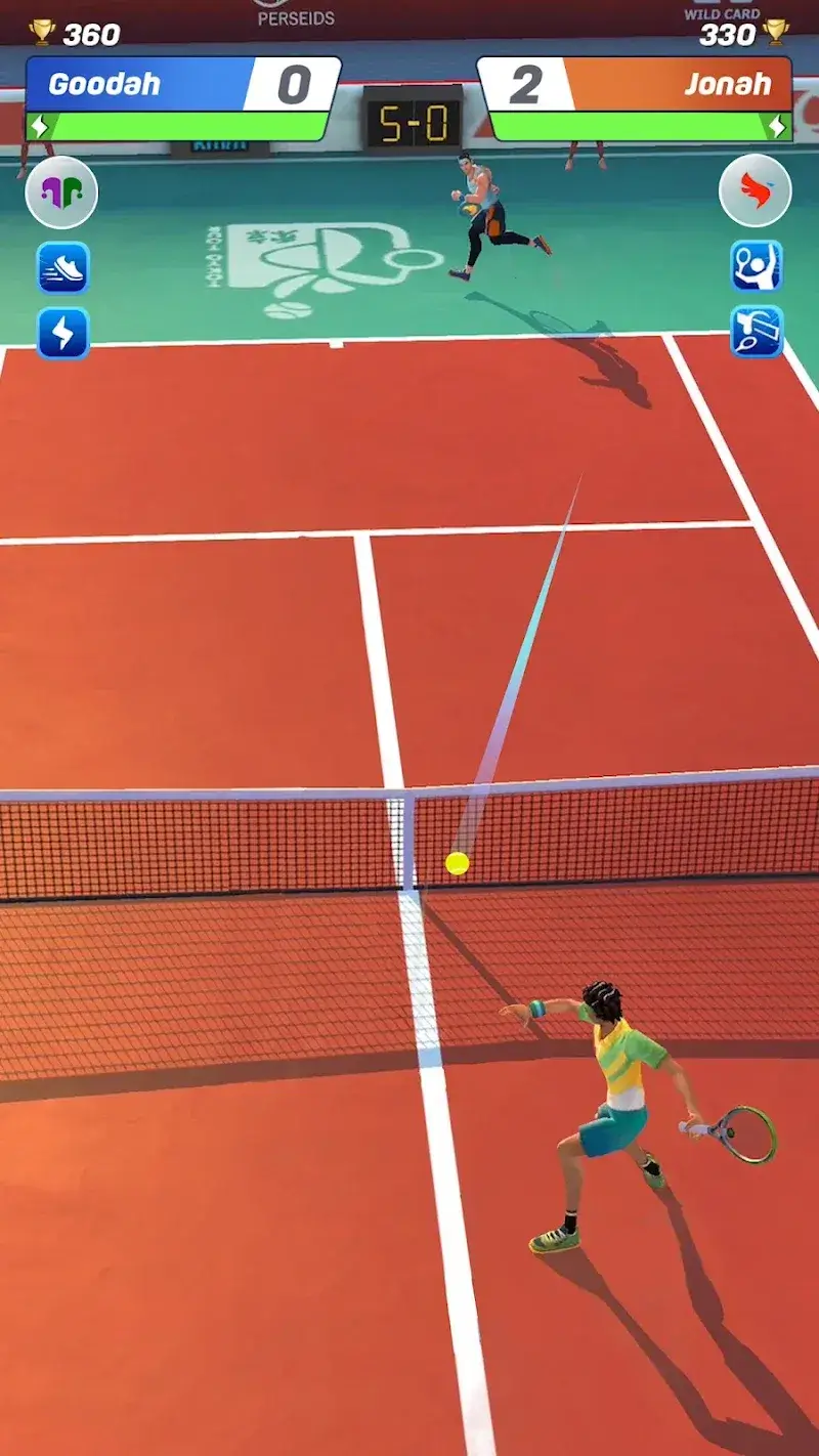 Captura de pantalla del juego Tennis Clash 2