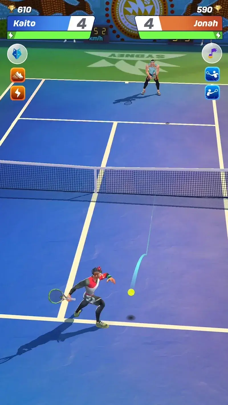 Captura de pantalla del juego Tennis Clash 6