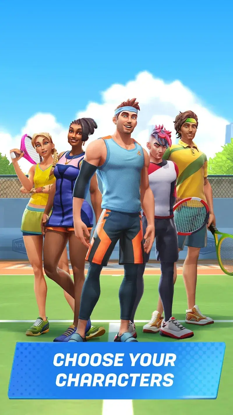 Captura de pantalla del juego Tennis Clash 5
