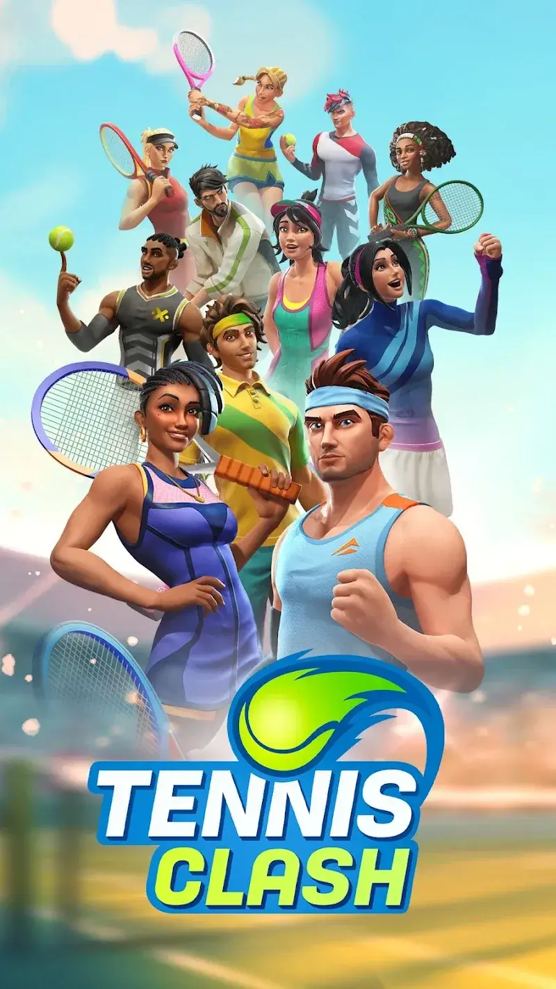 Captura de pantalla del juego Tennis Clash 4