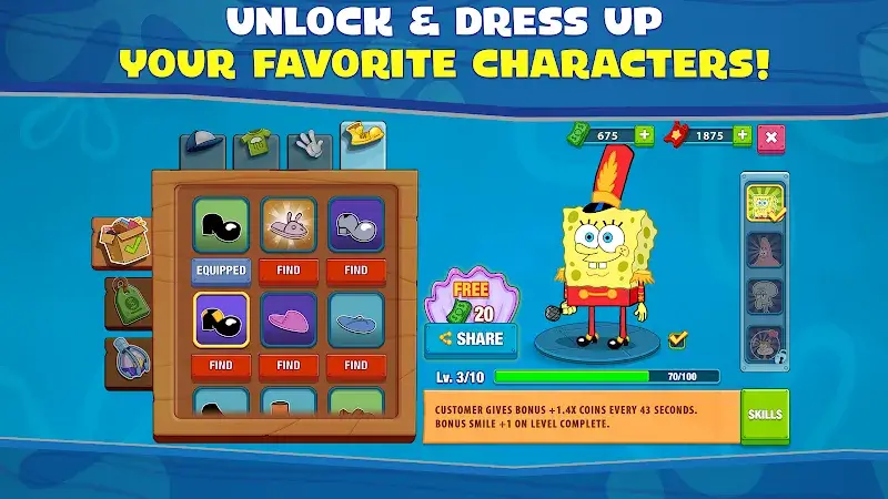SpongeBob: Krusty Cook-Off MOD APK captura de pantalla 6