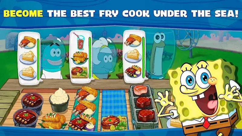 SpongeBob: Krusty Cook-Off MOD APK captura de pantalla 1