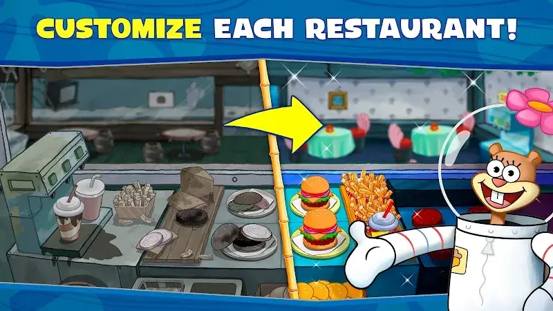 SpongeBob: Krusty Cook-Off MOD APK captura de pantalla 5