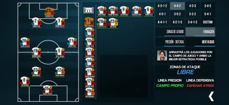 F11 Football Manager screenshot 1