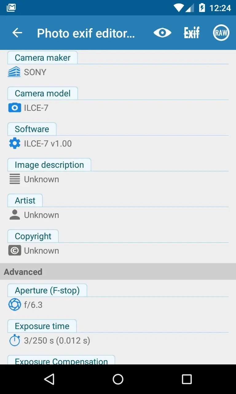 Photo Exif Editor Pro captura de tela 5