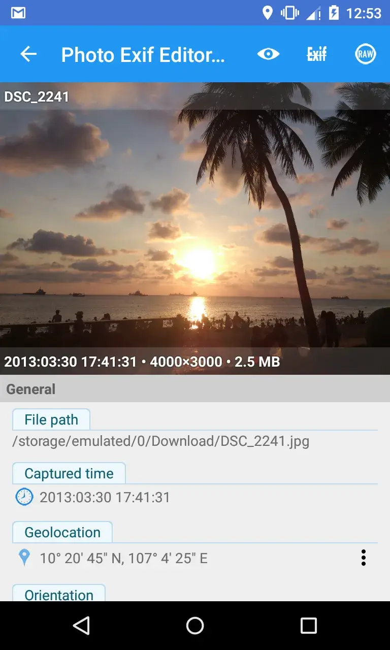 Photo Exif Editor Pro captura de tela 4