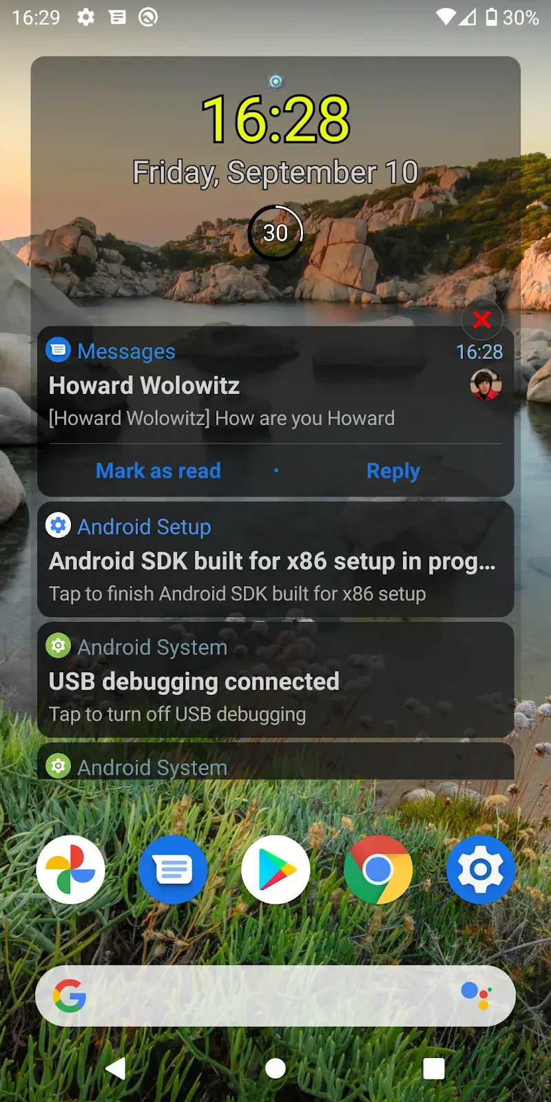 Notification Widget - Screenshot 1