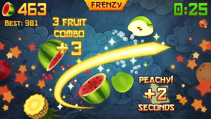 Captura de pantalla de Fruit Ninja 2
