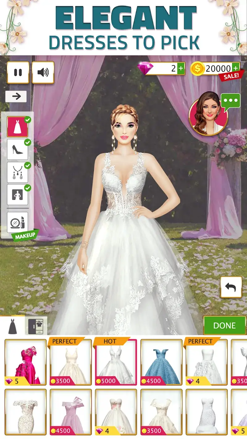 Super Wedding Dress Up Stylist - Screenshot 4