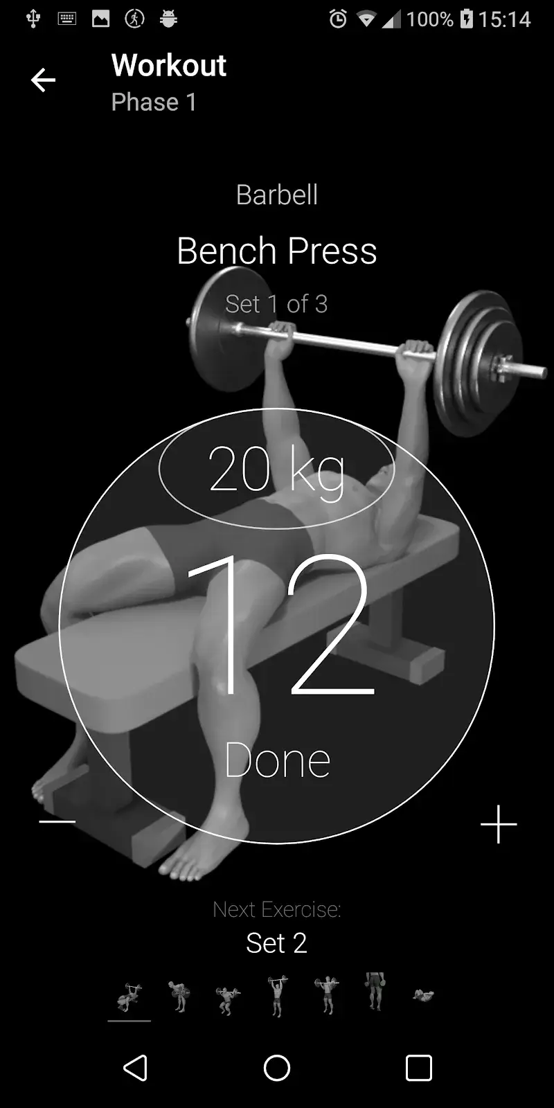 Captura de tela 2 do app Bodybuilding. Weight Lifting