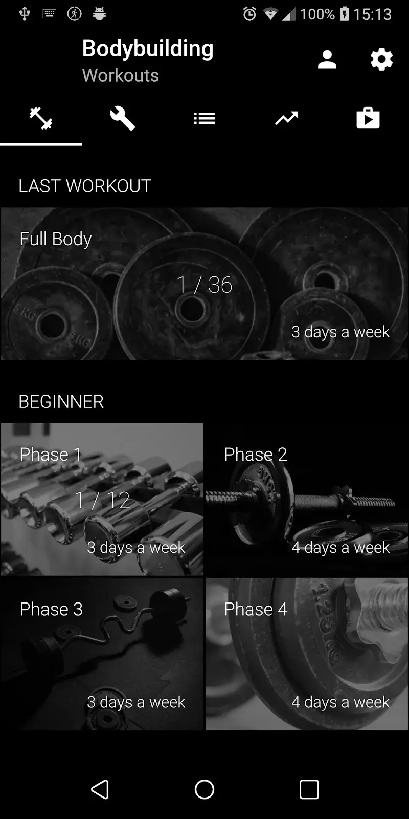 Captura de tela 4 do app Bodybuilding. Weight Lifting
