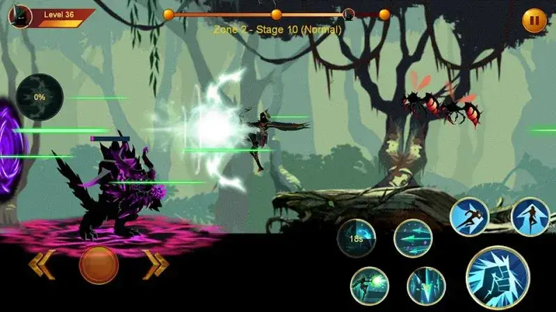 Screenshot di gioco di Shadow Fighter 2 5