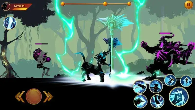 Screenshot di gioco di Shadow Fighter 2 3