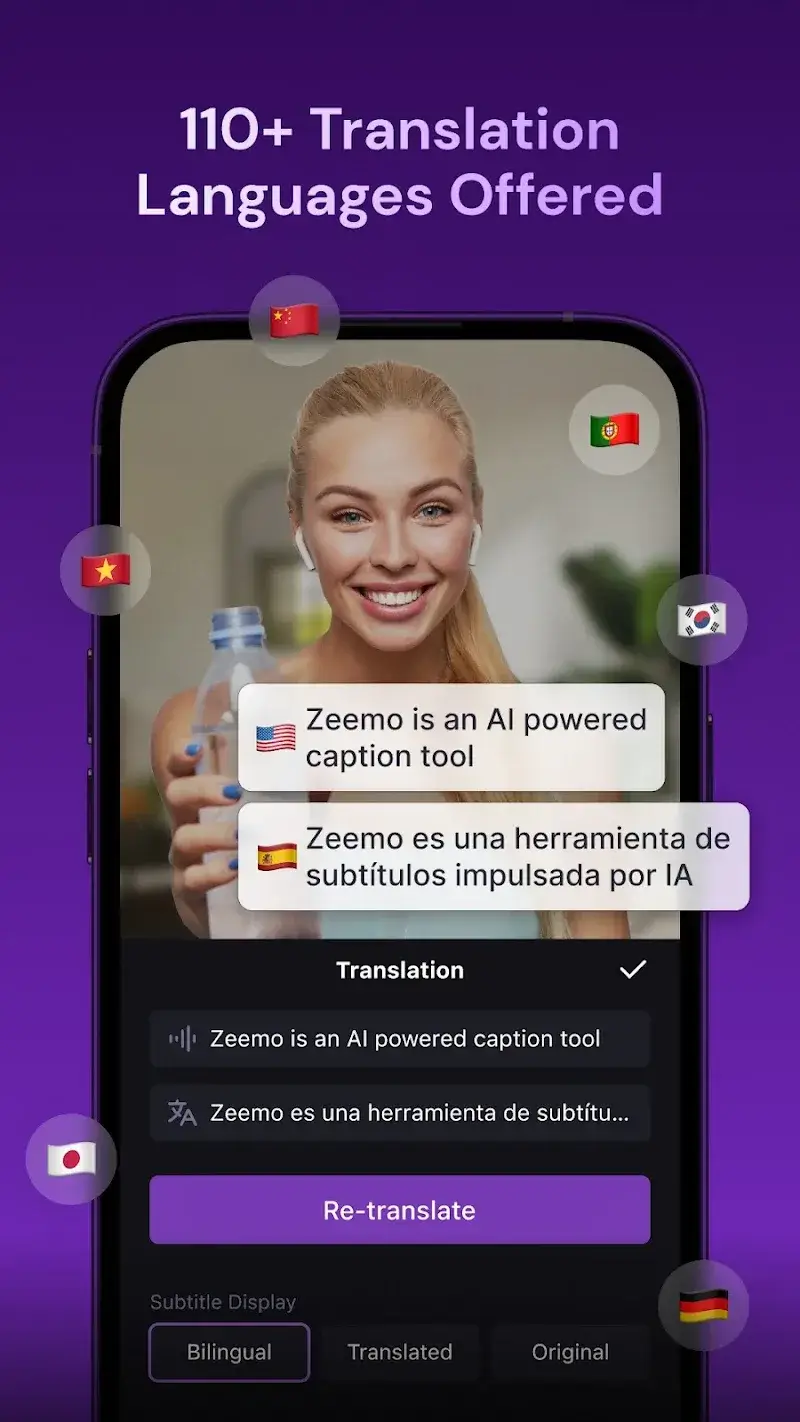 Captura de tela 4 de Zeemo: Dual Subtitles