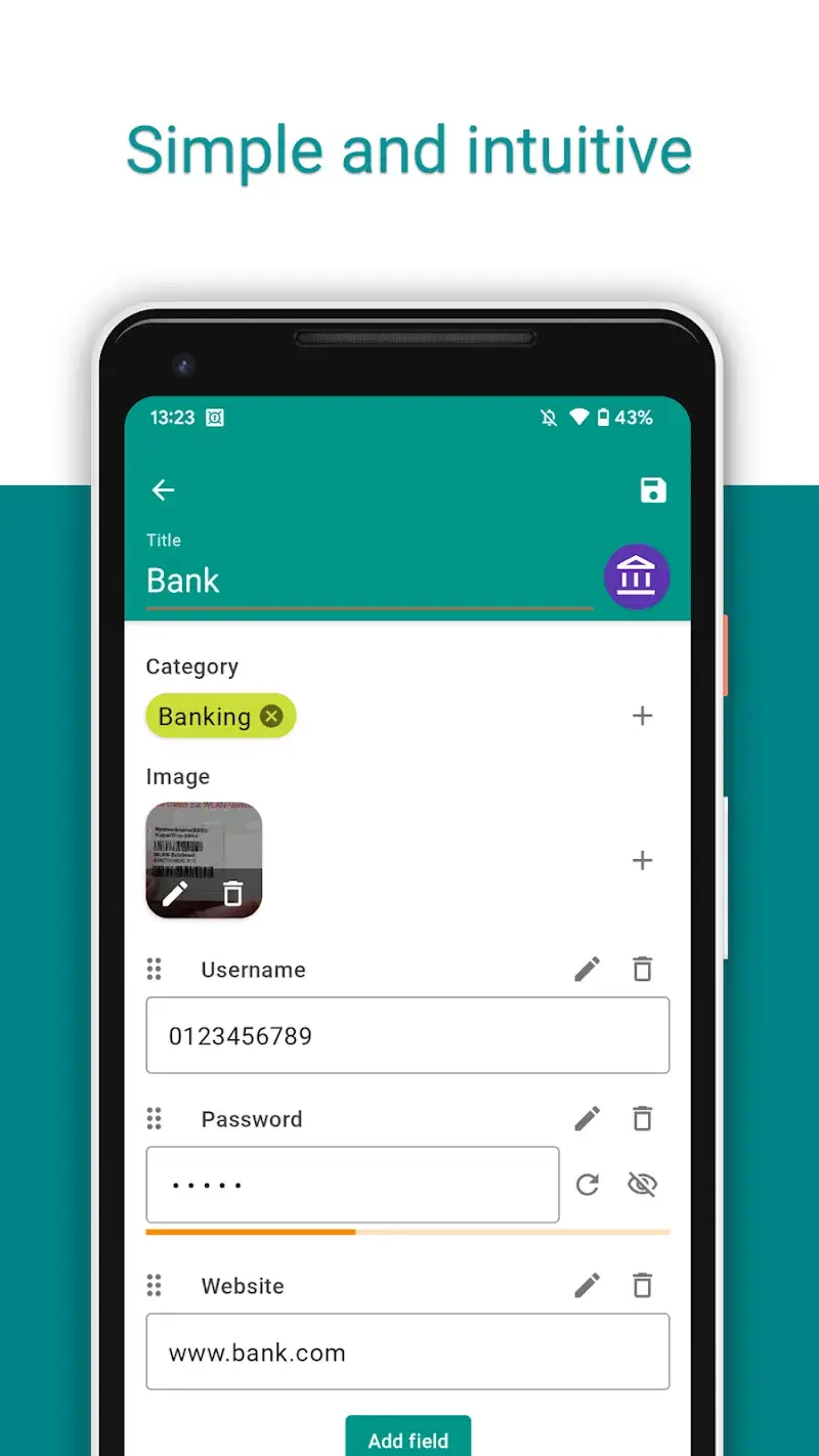 ภาพหน้าจอ Password Safe and Manager 3