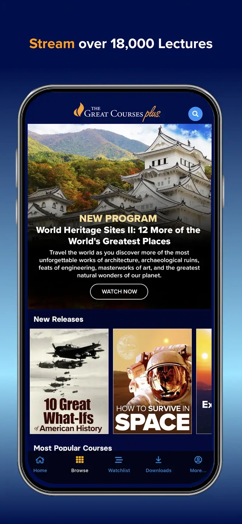 ภาพหน้าจอ The Great Courses Plus 2