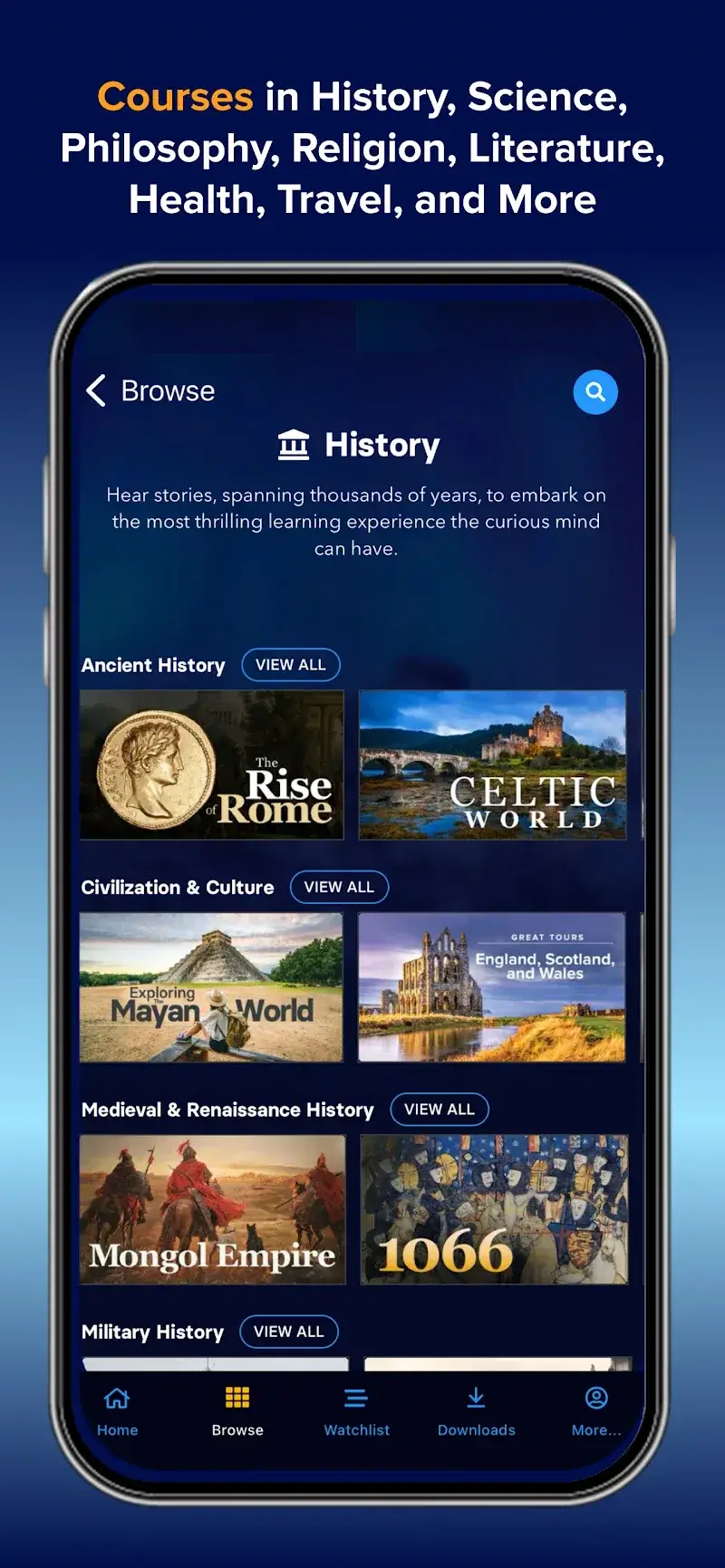 ภาพหน้าจอ The Great Courses Plus 4