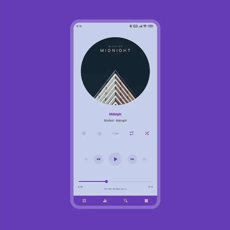 Скриншот 2 Luminous - Poweramp Skin