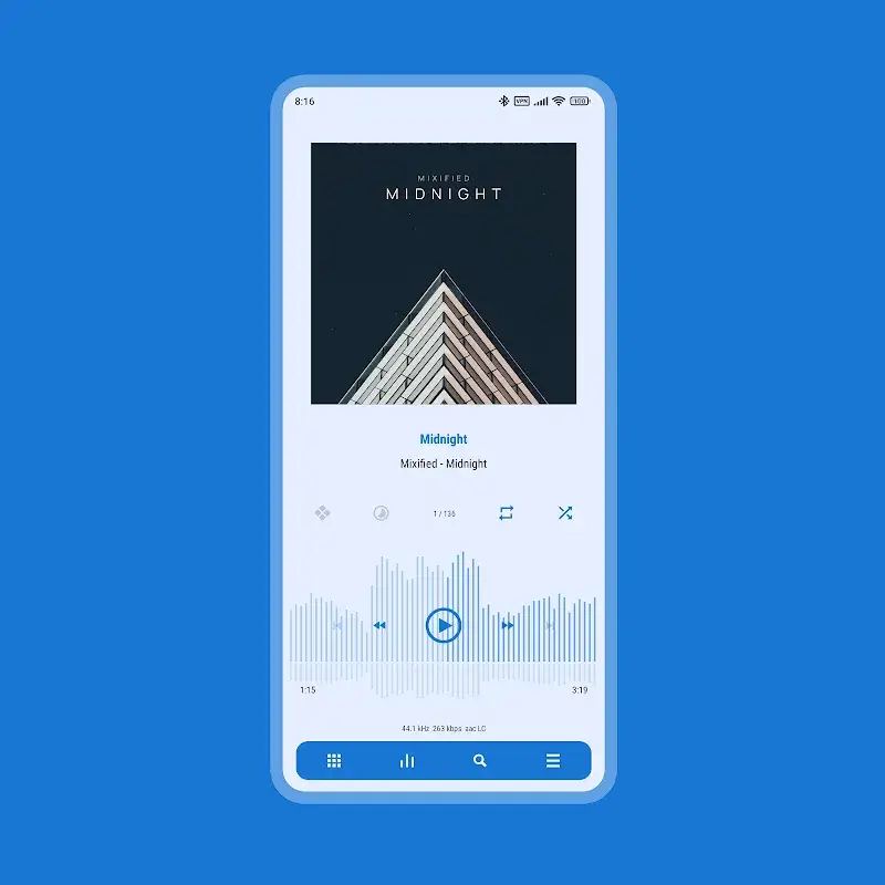 Скриншот 3 Luminous - Poweramp Skin